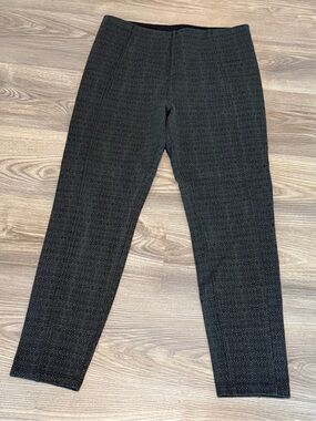 Liverpool Pull On Gray Print Ponte Ankle Pant Women’s size 10
